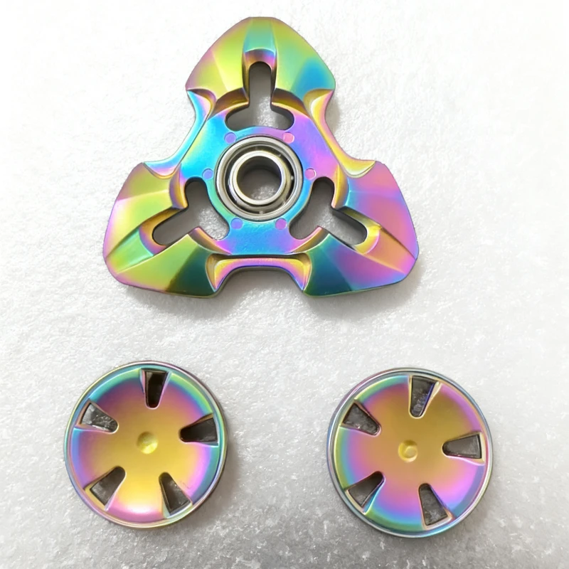 EDC Metal Fidget Spinner Tri-Spinner High-Speed Hand Spinner Stress Relief Toy for Focus Anxiety Adults