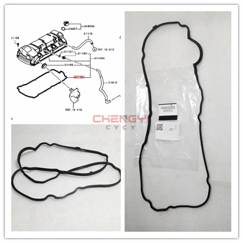 

4J11 4J12 Rocker Cover Gasket Engine Valve Cover Gasket For Outlander CX6A CY6A GA4W GA9W GF7W GF8W 1035A698