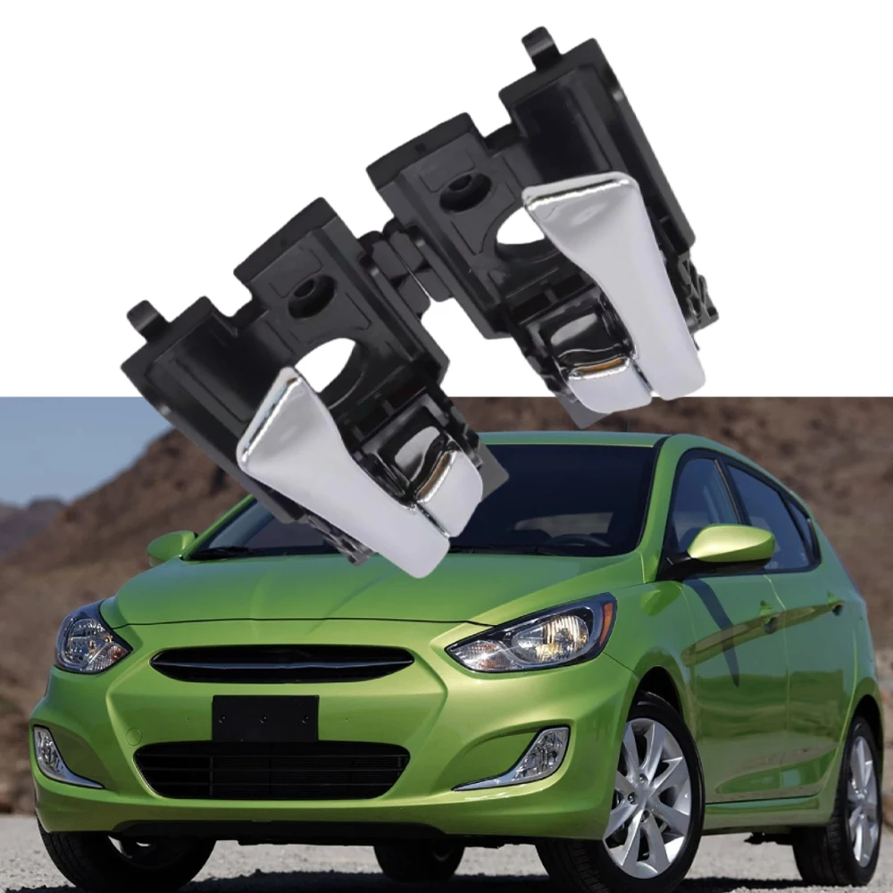 Front/Rear Car Interior Door Handles Left&Right Chrome For Hyundai Accent 2012 2013 2014 2015 2016 2017 83610-1R000 83620-1R000