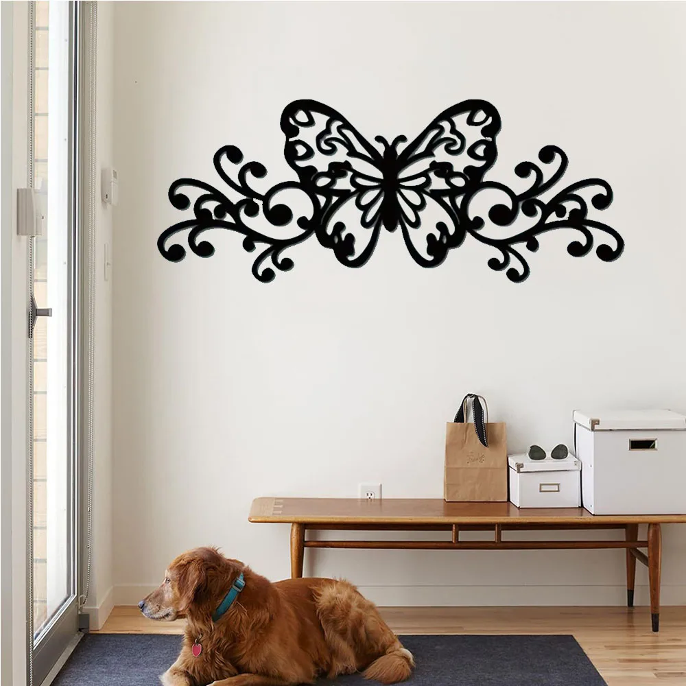 

Charming Metal Butterfly Wall Decor – Scroll Design for Home Interiors & Nursery Decor