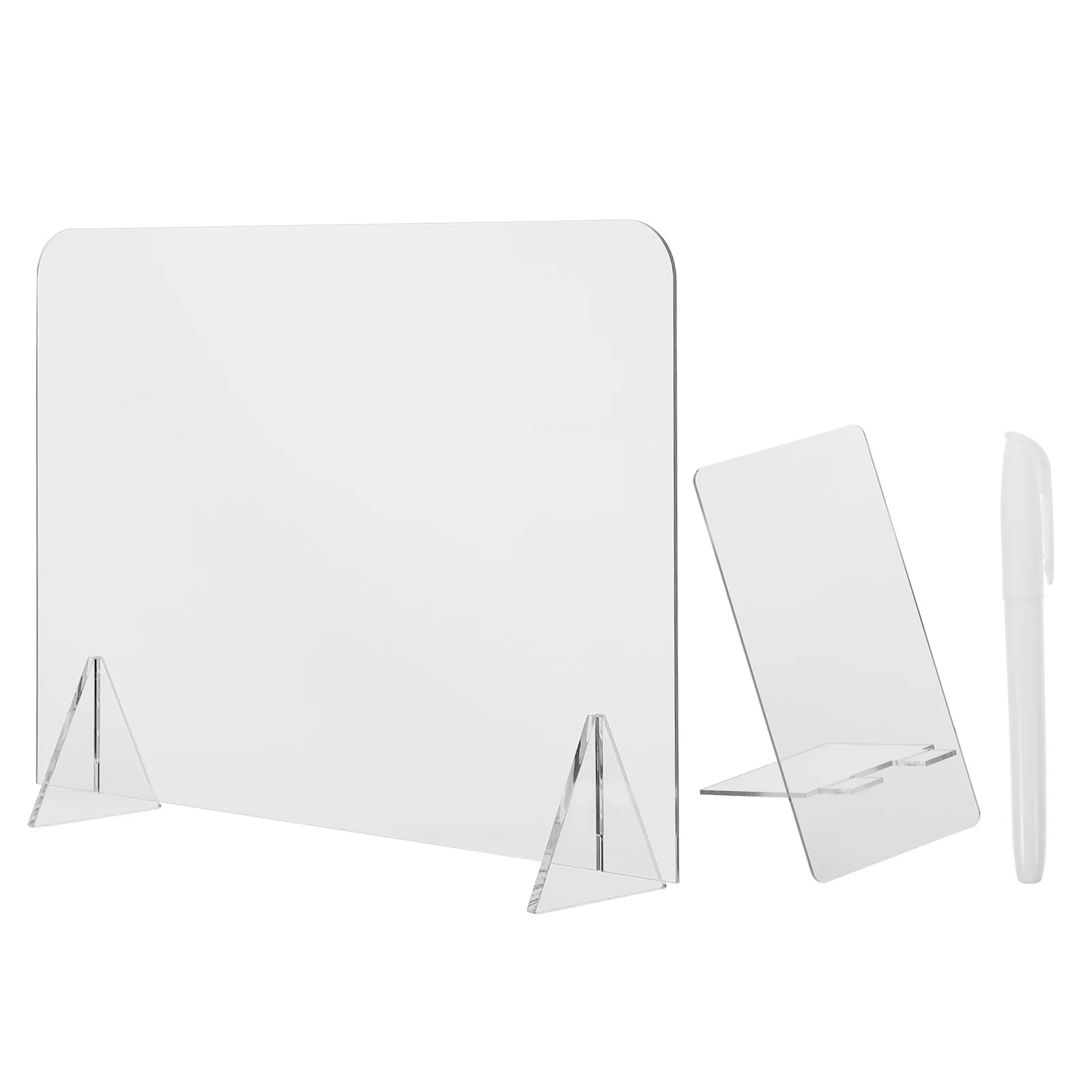 مجموعة واحدة من لوحة ملاحظات الأكريليك الصديقة للبيئة لوحة رسائل الطالب الشفافة آمنة للاستخدام المنزلي والمدرسة ولوحة الملاحظات واللوازم المدرسية