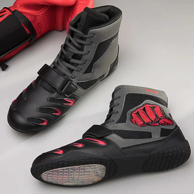 Weightlifting Shoes Sneakers Women Professional Wrestling Shoes High-top Boxing Training Shoes Men Women Zapatillas De Deporte