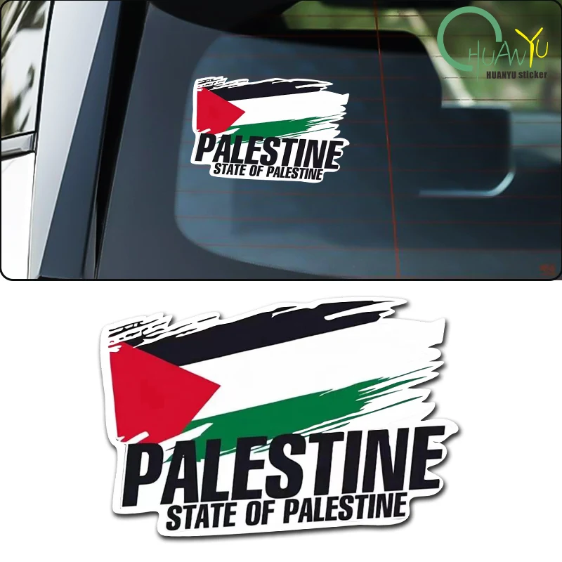 Palestine Flag Bumper Stickers Motorcycle Racing National Flag Off Road Decal World Peace Stickers