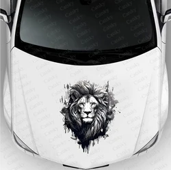 lion animal Car side sticker vinyl paper motorsport paint accessories suitable for truck suv car decals