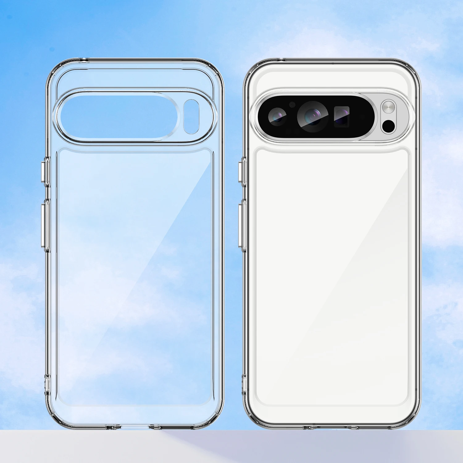 Geeignet für Google Pixel 9 Pro Transparent Pixel 9 Drop-Proof neue Hard Back Soft Edge Google Pixel 9 Pro XL Acryl Space Case