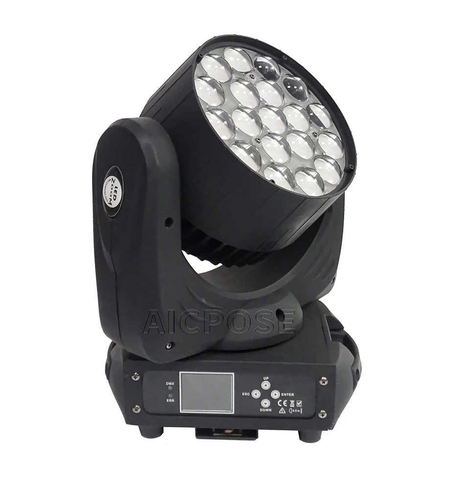 Veranstaltungsausrüstung RGBW 19x15W Moving Head Licht Elektronischer Zoom Spotlight DMX-Steuerung Geeignet für DJ Disco Konzert Hochzeit Bühne – Detail 9