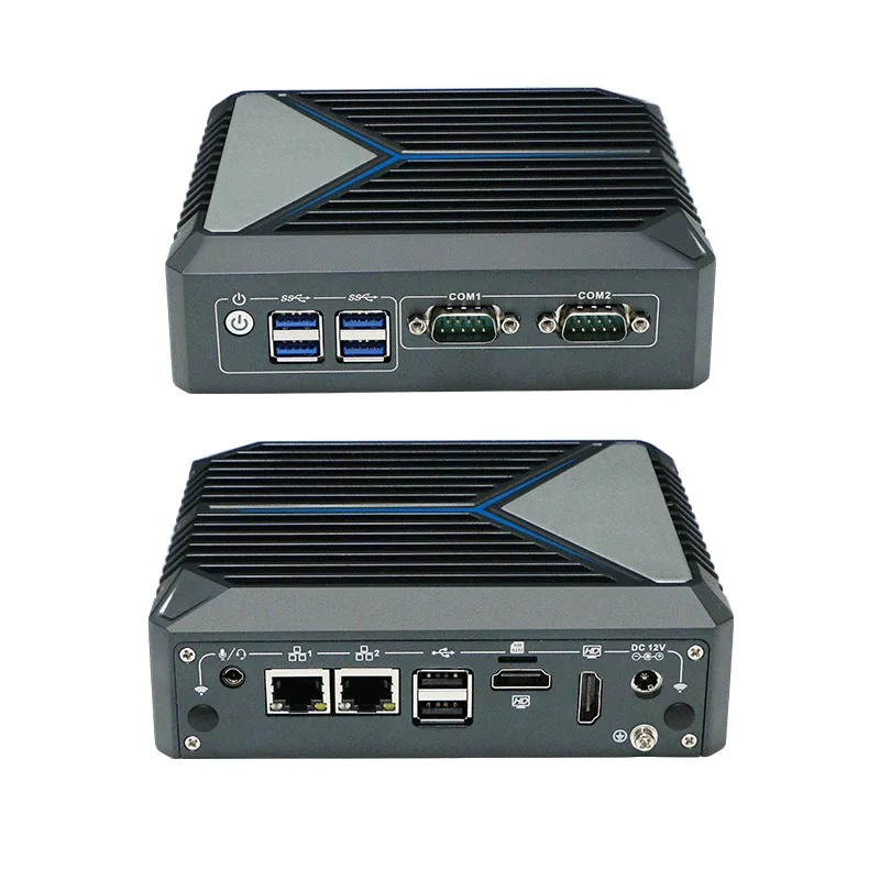 Yanling 1321 HD Dual Display Industrial Computer embedded AGV mini dual network industrial host N100 industrial computer