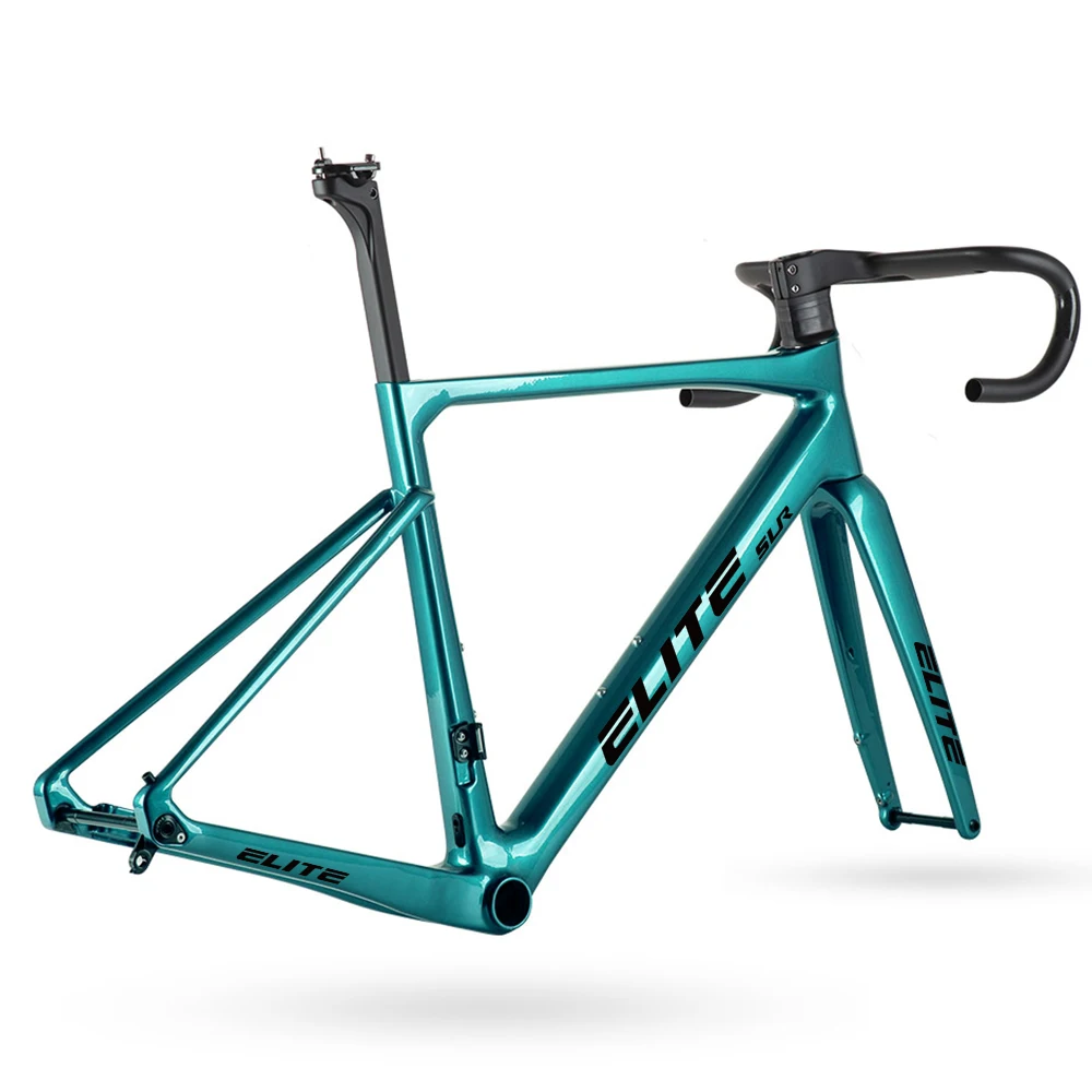 ELITE Rennradrahmen Carbon 47/49/51/54/56 cm T47 Scheibenbremse Ultraleichte Sattelstütze Fahrradteile Fahrradrahmenset – Detail 5