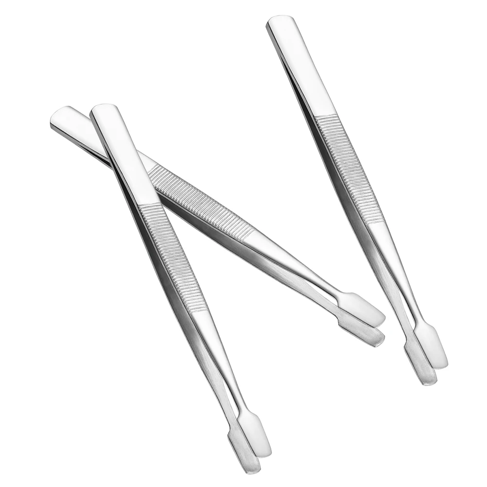 

3pcs Stainless Steel Tweezers Precision Craft Forceps for Stamp Collecting Albums Sticker Eyelash Handling Industrial Tools