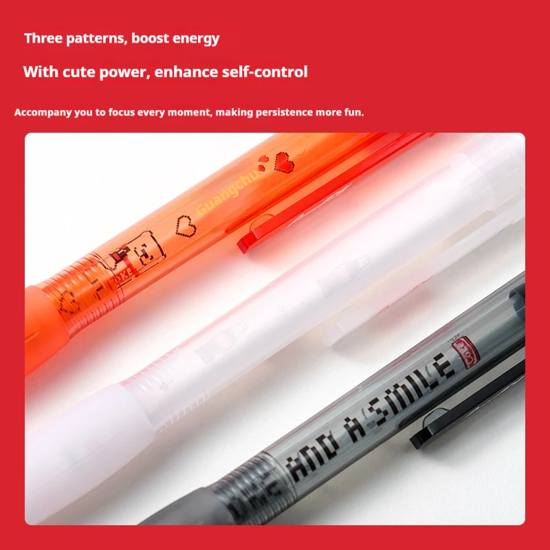 مجموعة أقلام جل KACO x Coca-Cola KEYBO مكونة من 3 قطع، أقلام نقرة لطيفة قابلة للجمع 0.5 مم سوداء سريعة الجفاف وقابلة لإعادة الملء، طرف قلم ST للكتابة اليومية