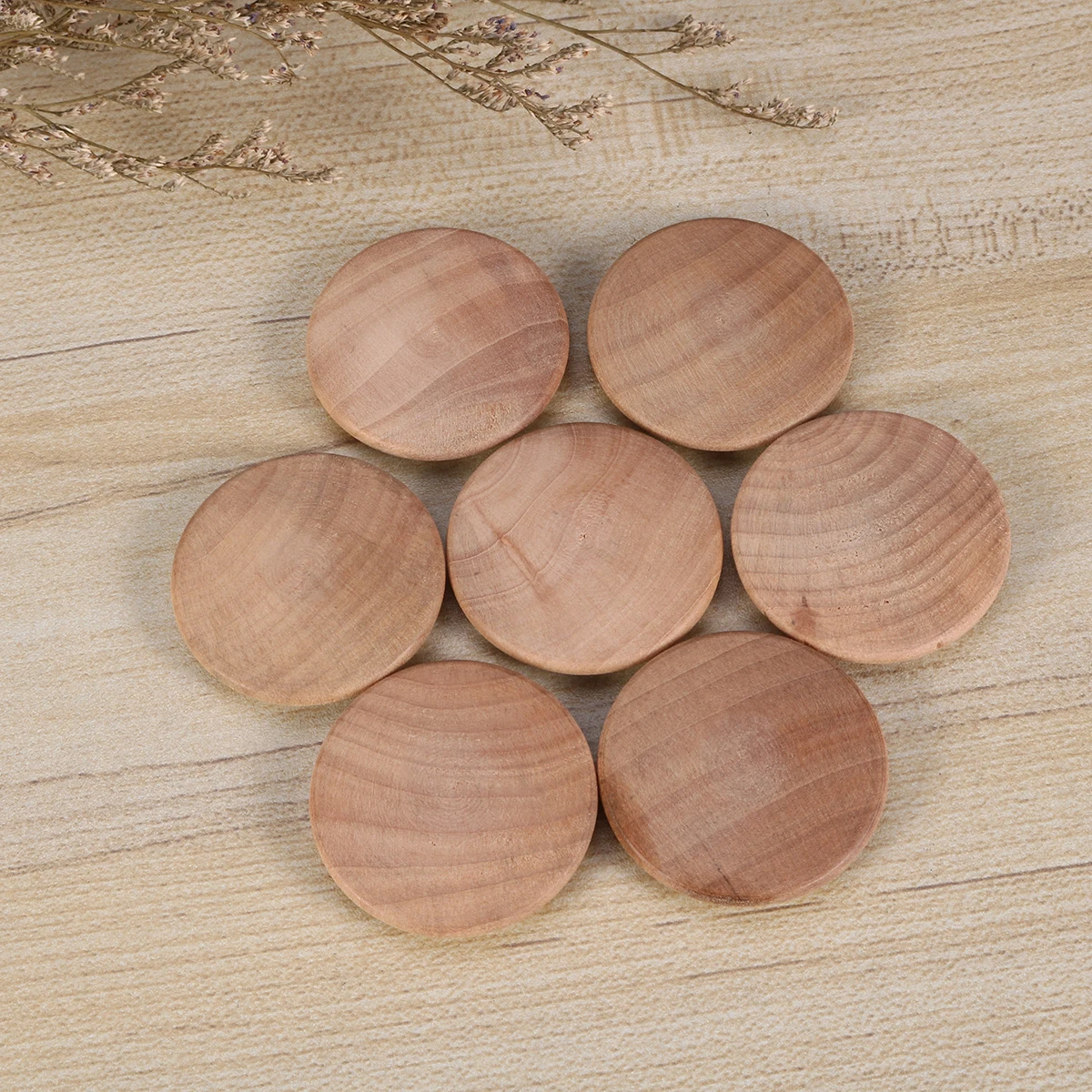 

80pcs 30X25Mm Stair Cover Caps Wooden Button Plugs niture Screw Hole Repair Wood Plug Staircase Accessories Durable Natural