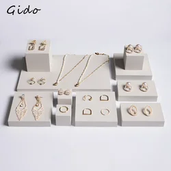 Display Display Props Counter Jewelry Tray Creative Grey Plaster Pendant Earrings Ring Holder Jewelry Rack