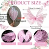 1 Piece of Large-Sized Hanging Christmas Pink butterfly Decorations, Laser-Sheen Silk Imitation Butterflies, Christmas Tree Dec 6