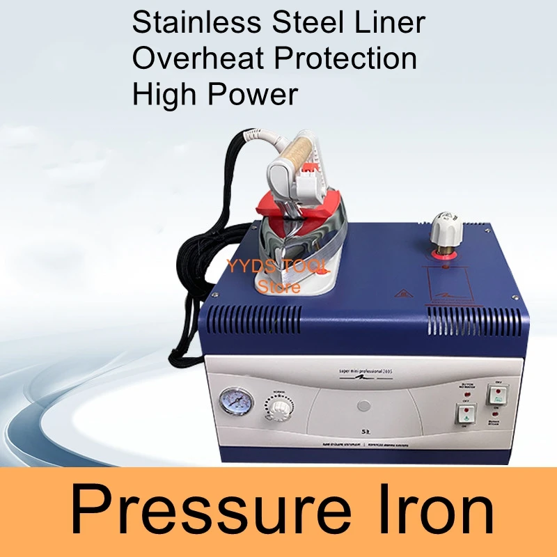 

High-Power Boosted Industrial Electric Iron; Pressure-Fed Electric Steam Boiler Iron; Electric Iron with Boiler