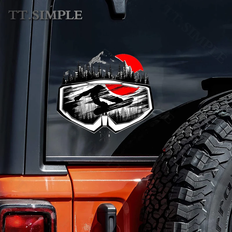 TT For Snowboard Mask Campervan Car Stickers Anime Car Accessoires Decal PVC Funny Vinyl Motorcycle RV JDM Sticker Decorative
