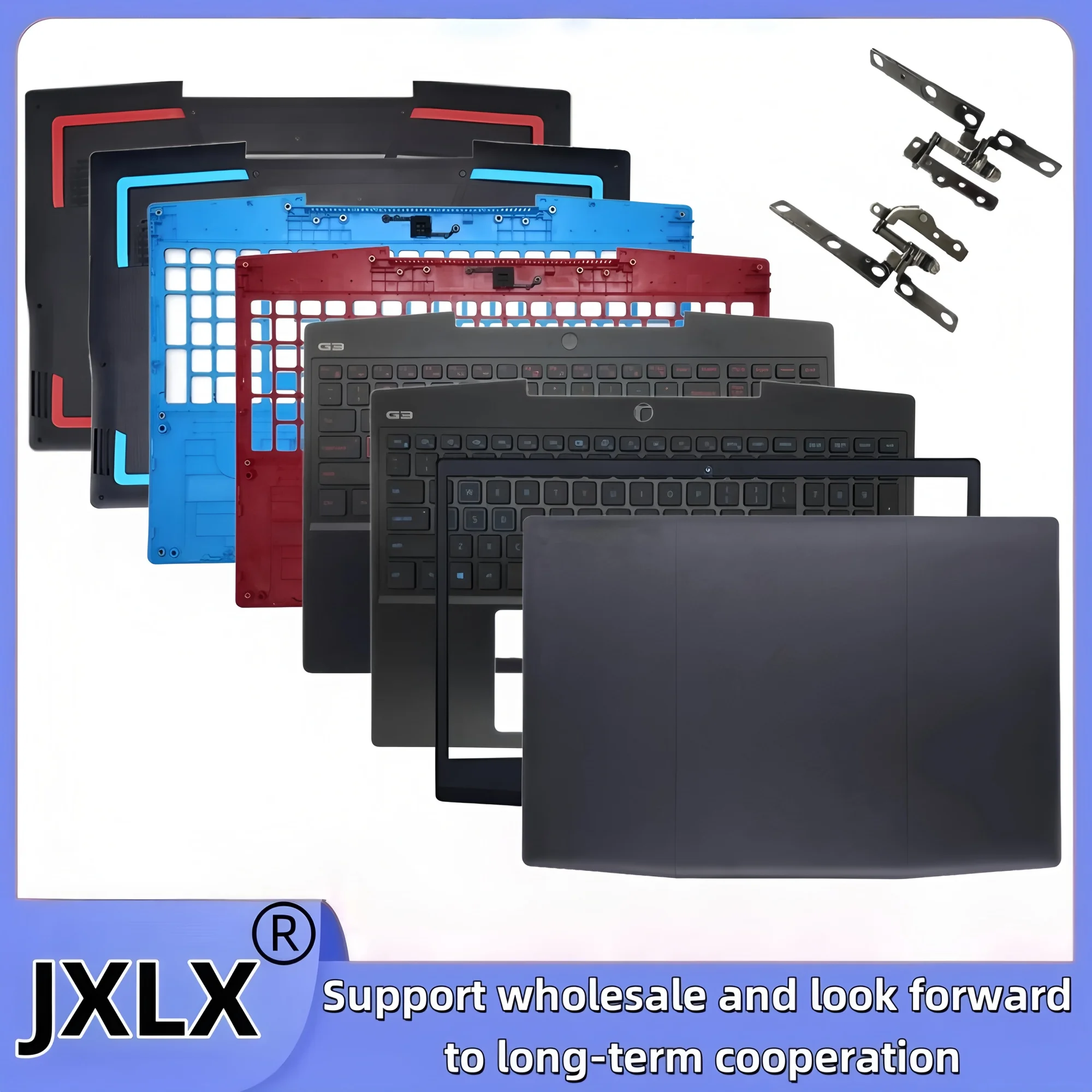 

JXLX ® Новинка для Dell G3 15 3590 3500 P89F, задняя крышка ЖК-дисплея/передняя панель/крышка упора для рук/нижняя базовая крышка/петли/0747KP 03HKFN 0YGCNV