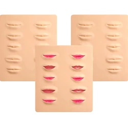 Práctica de tatuaje de labios, suministros de Microblading de piel, práctica de silicona, piel de látex, maquillaje permanente, herramienta de entrenamiento de tatuaje de labios para principiantes