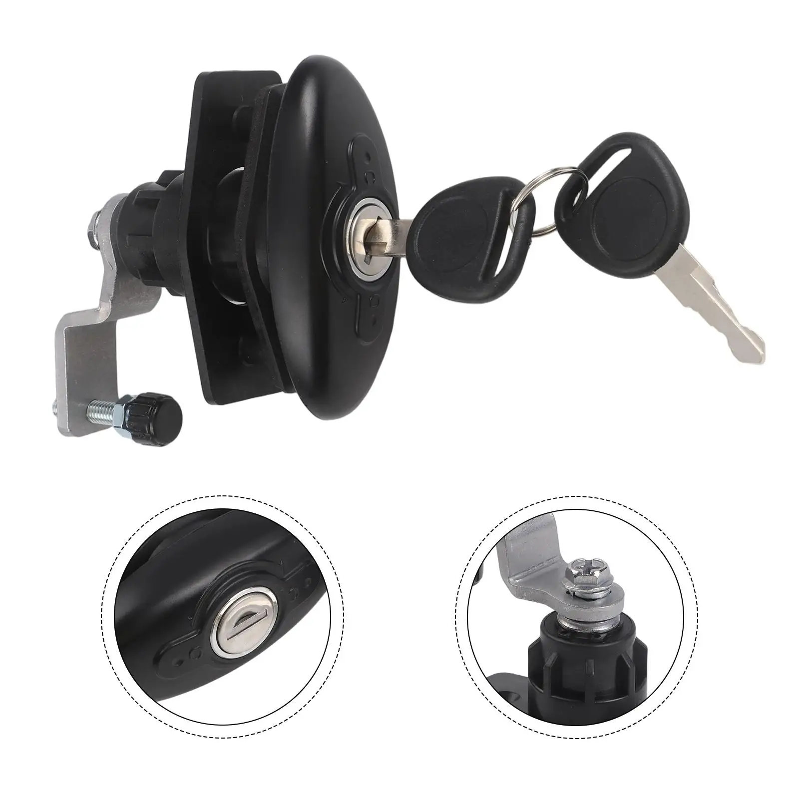 

RV Cabinet Lock with Keys for Camper Trailers Waterproof Drawer Latch and Locker Lock for Hatch and Furniture Security