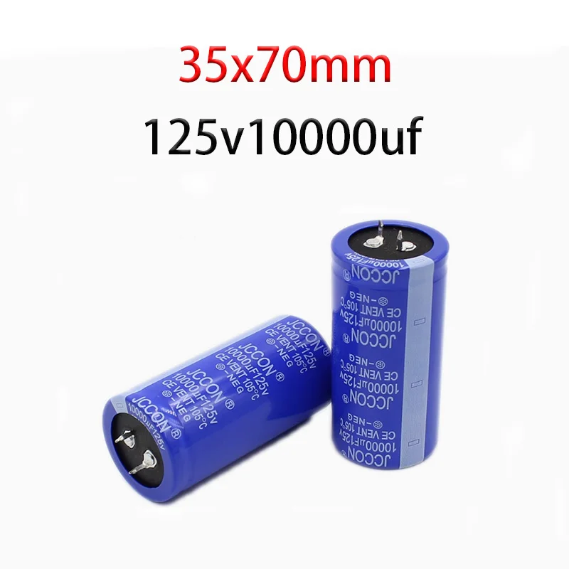 125v10000uf 125V Size: 35x70 Blue shell Aluminum Electrolytic Capacitor Audio Filter Amplifier 2PCS