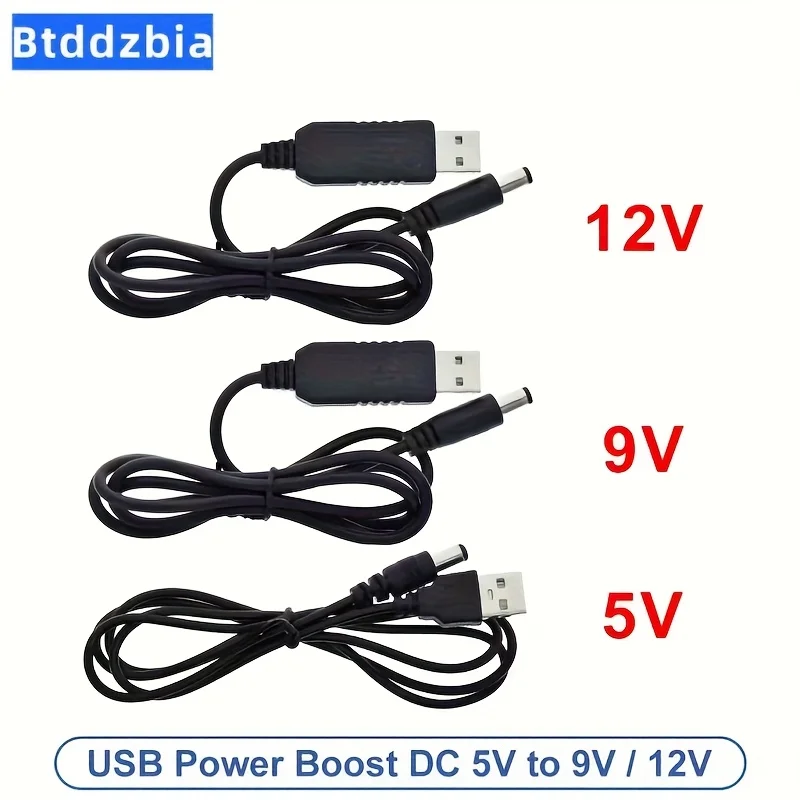 USB power boost line DC 5V to DC 9V / 12V Step UP Module USB Converter Adapter Cable 2.1x5.5mm Plug