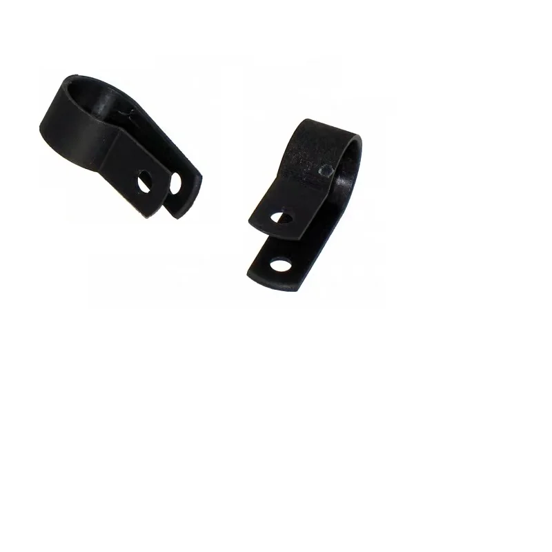 25X ID 3.3mm 5.3mm 6.4mm 8.4mm 10.4mm Black Nylon U R Shape Cable Clamp Clip UV Resistant Wire Electrical Hose Loop Fixer Holder