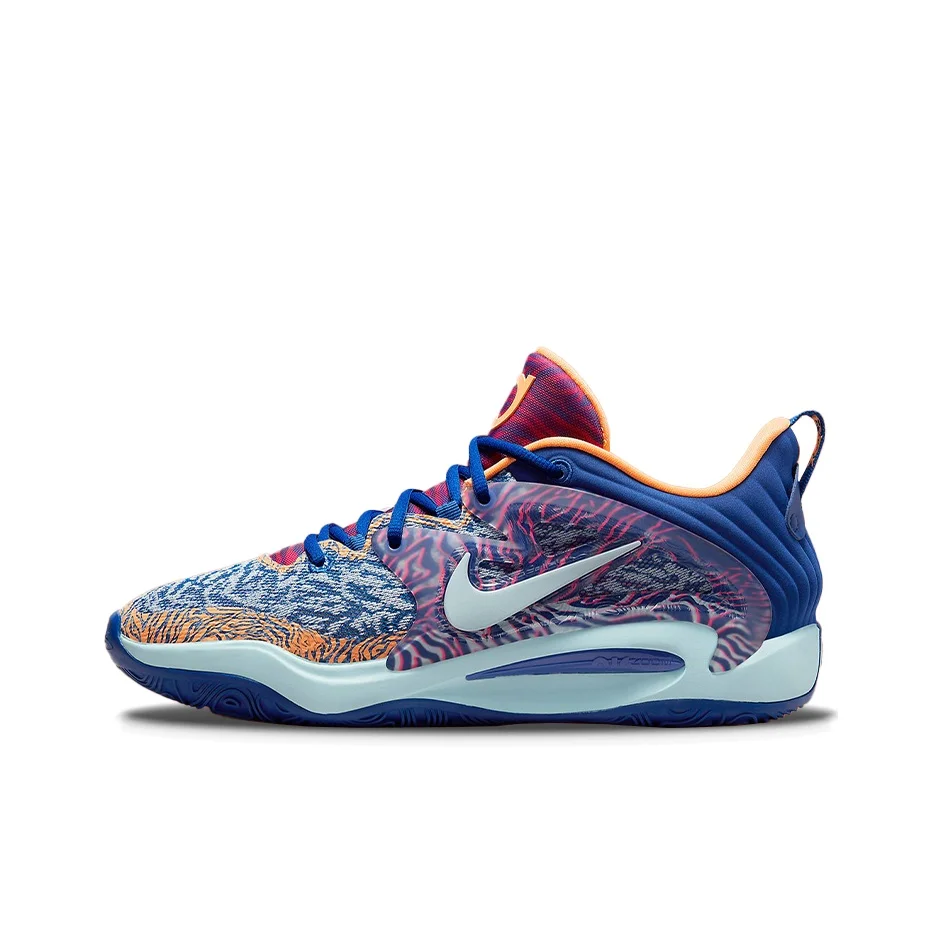 Nike KD 15 Basketball Shoes Men's Low Top Blue/Red DM1054-400