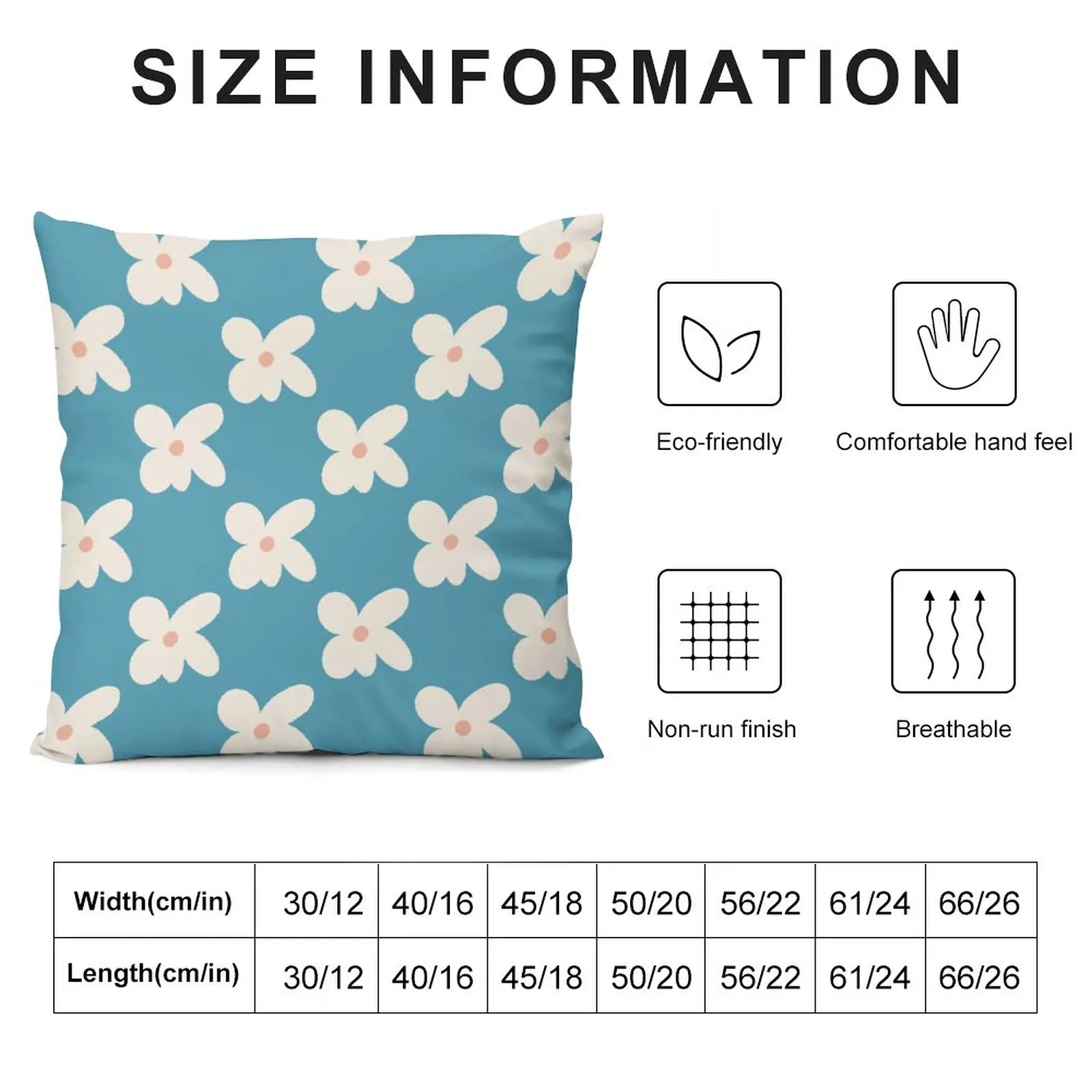 Plush fabric Double Sided  Living Room Furniture Inlaid Cushion Decorative Pillow CoverPillow Cover Home Decor  small flowers