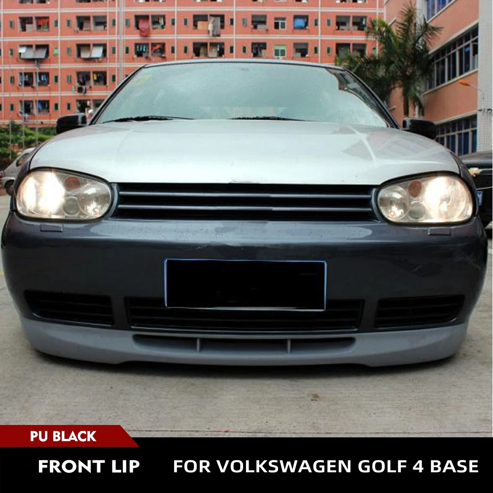 

For Volkswagen VW Golf 4 MK4 Standard Base 1998-2004 PU Black Primer Car Front Bumper Lip Car Racing Body Kits Front Spoiler