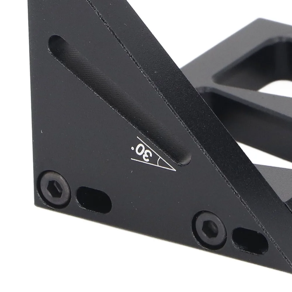 2pcs Aluminum Alloy 3D Woodworking Square Multi Angle Black Carpenter Square Protractor Aluminum Alloy Ruler Woodworking