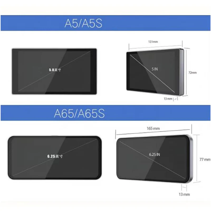 6.25 Inch Car Electronic Rearview Mirror High-definition Auxiliary Mirror Wide-angle Left Right Blind Spot Camera Assistance