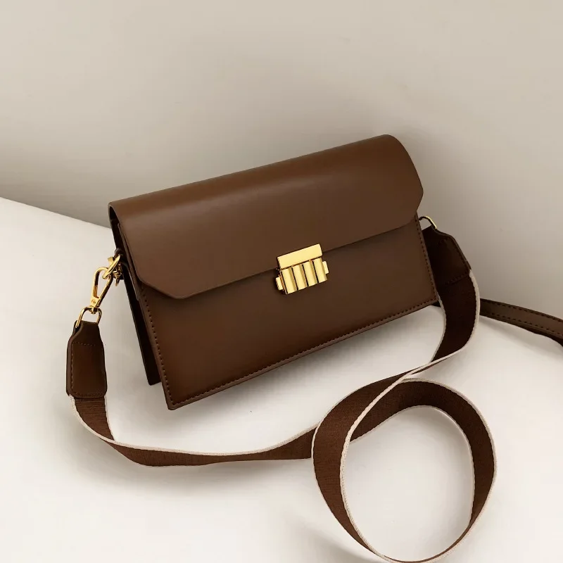 

New Simple Personality Leisure Luxury Small Square Bag Fashion Retro Lock Single Shoulder Crossbody Bag for Women
