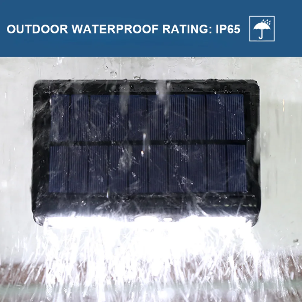 Outdoor Household IP65 Waterproof Lighting Garden Street Sensor Wall Lamp Smart New Solar Rechargeable LED Remote Control