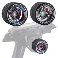 For SANWA MT4/FUTABA 4PX /Flysky NB4 /KO EX Next /WFLY X9 Remote Control Universal Metal Handwheel Steering Wheel