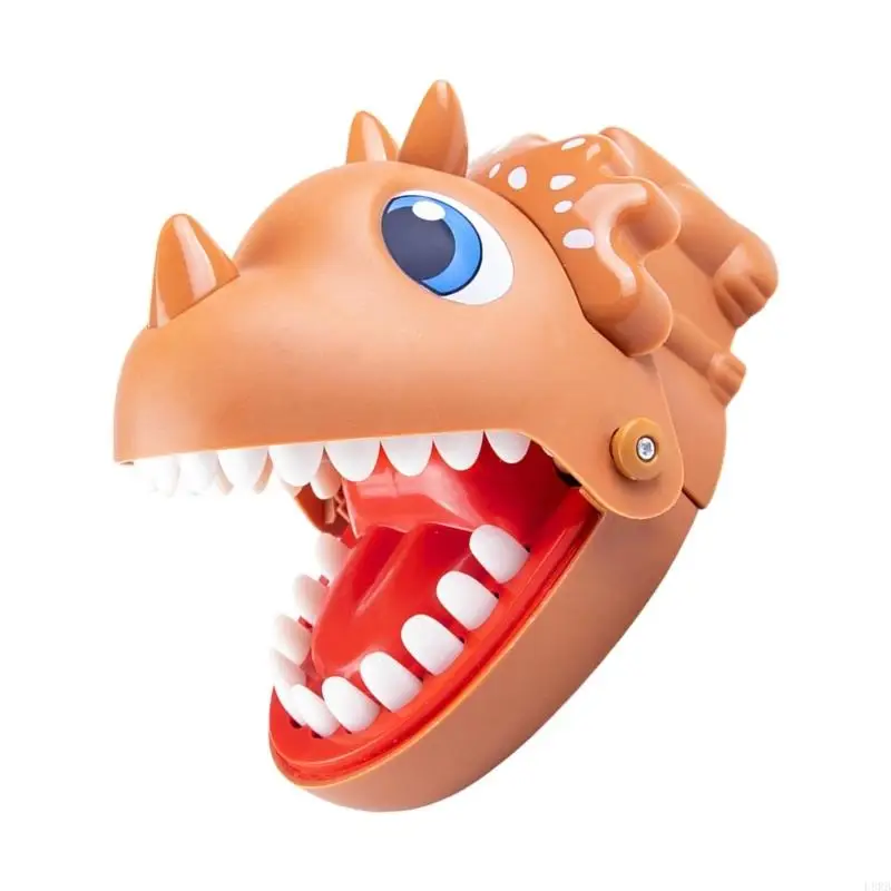 손가락을 물고 공룡 실용 농담 소품 장난감 상호 작용 장난 게임 가족 모임을위한 어린이 성인 엔터테인먼트 l8rb