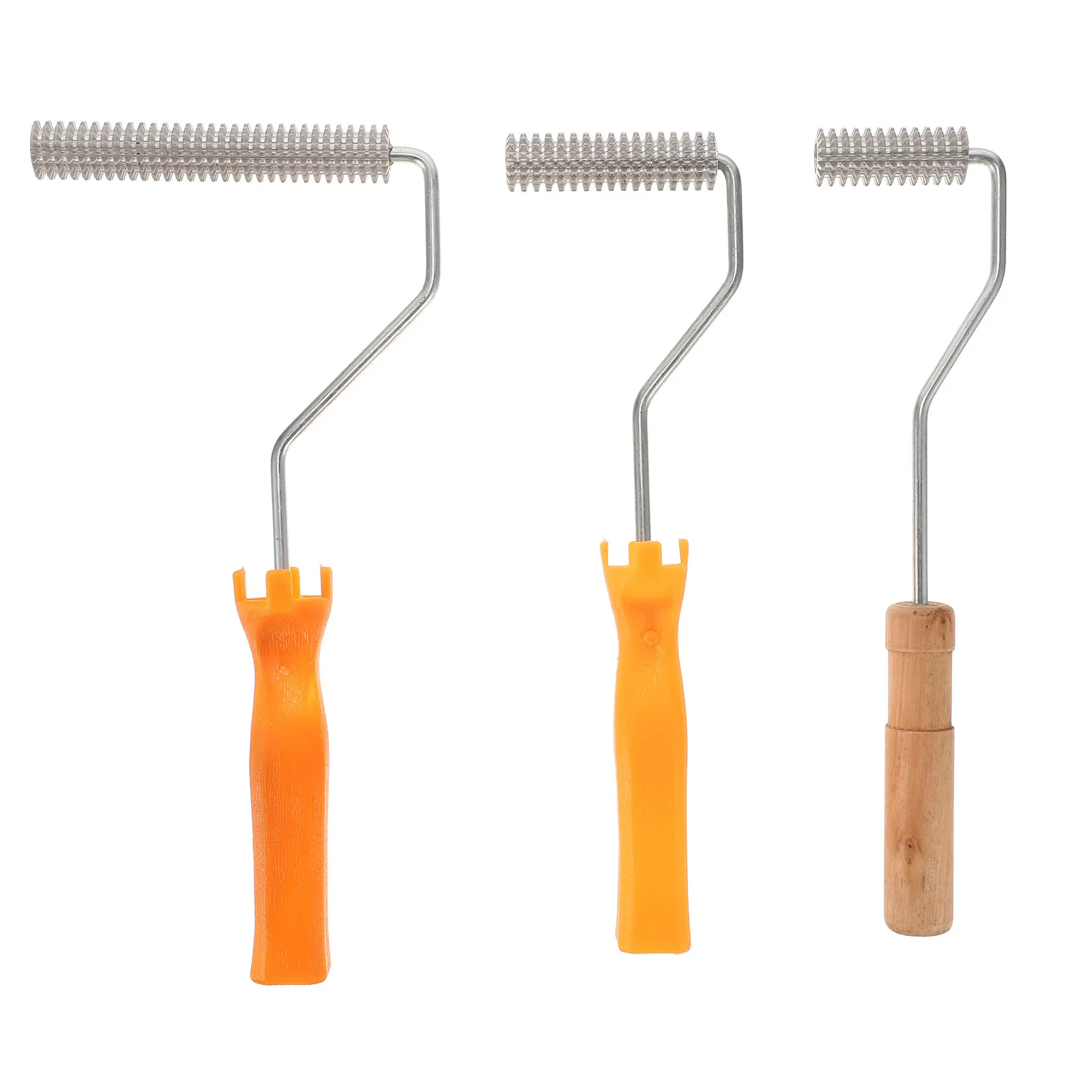 

1Set Fiberglass Roller Tools Kit Resin Laminating Bubble Remove Tool Spiked Screed Roller Cement Floor Defoaming Supplies