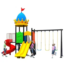 China Factory Swing And Slide Set Outdoor For Kids Slide And Swing Door Playground Outdoor Equipment