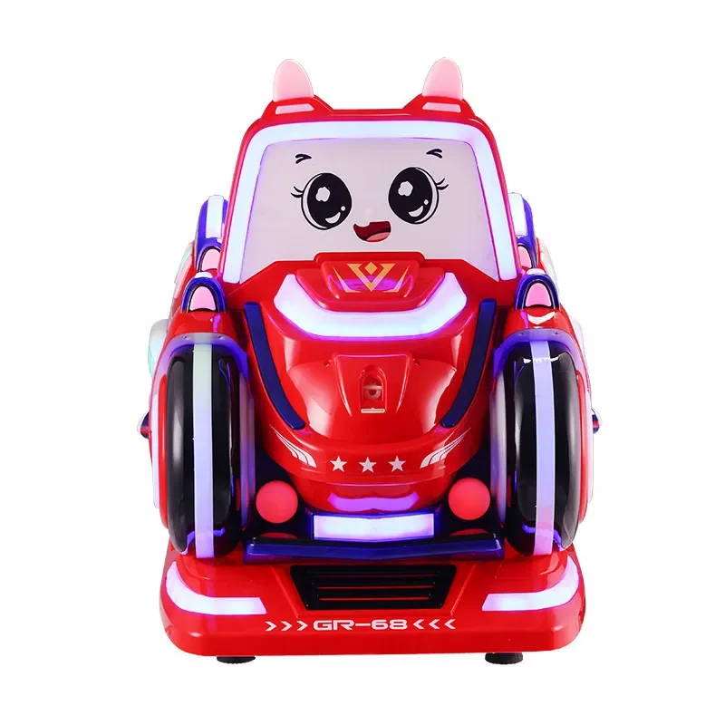 New Coin Operated Dynamic Racing Rocker Commercial Arcade Car For Children Home Use MP5 Delivery Rocking Machine