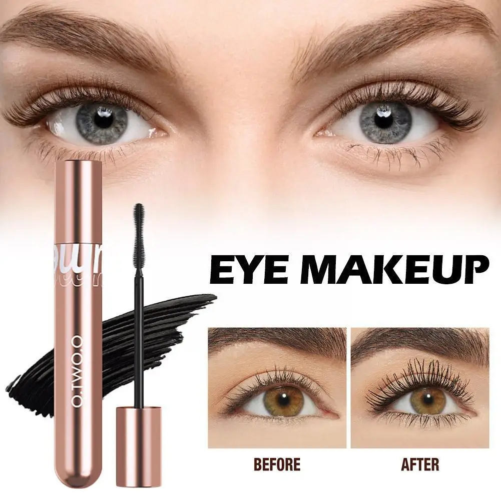 4D Waterproof Eyelash Mascara, Longo Alongamento, Durando, Grosso, Preto, Curling, Extensão, Cosméticos Femininos