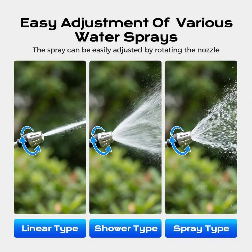 Powerful Pressure Washer Adjustable High Pressure Sprayer with 4 Spray Modes Garden Hose Adapter Portable Car Washing Tool