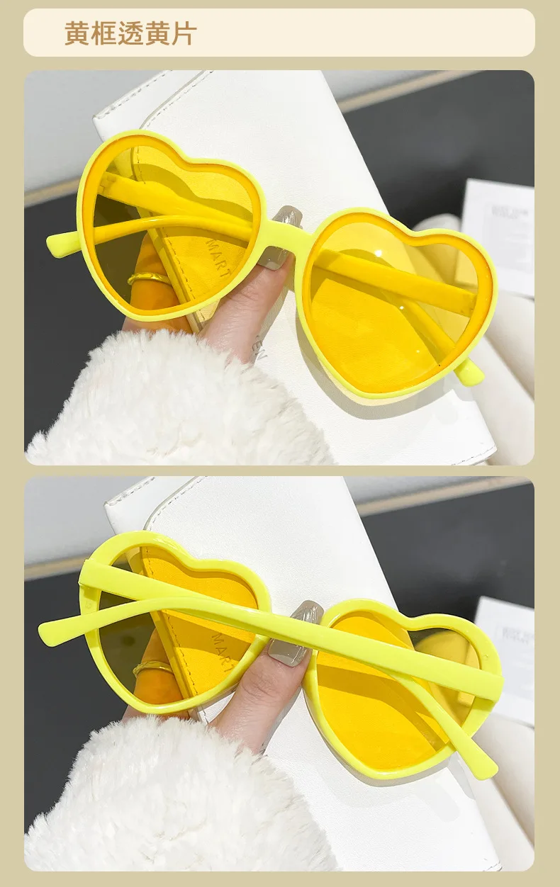 Neu eingetroffen: Vintage Herz-Sonnenbrille für Damen und Herren – Runde Sonnenbrille für Sie und Ihn – Detail 10