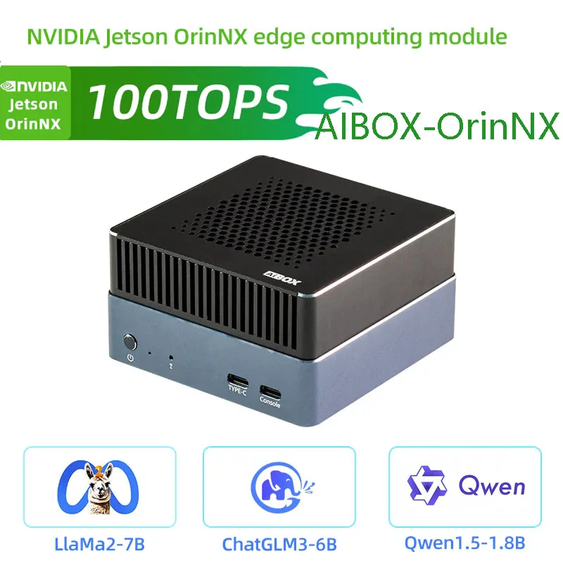 

AIBOX-OrinNX 100TOPS AI Big Model Of Edge Computing Jetson Module NVIDIA Private Deployment Of Large Models LLama2 ChatGLM