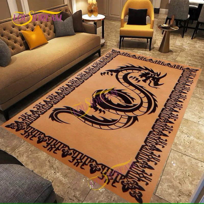 Home area rug 3D printing Egypt Pharaoh retro living room decoration play mat kitchen bathroom anti-skid doormat carpet 。