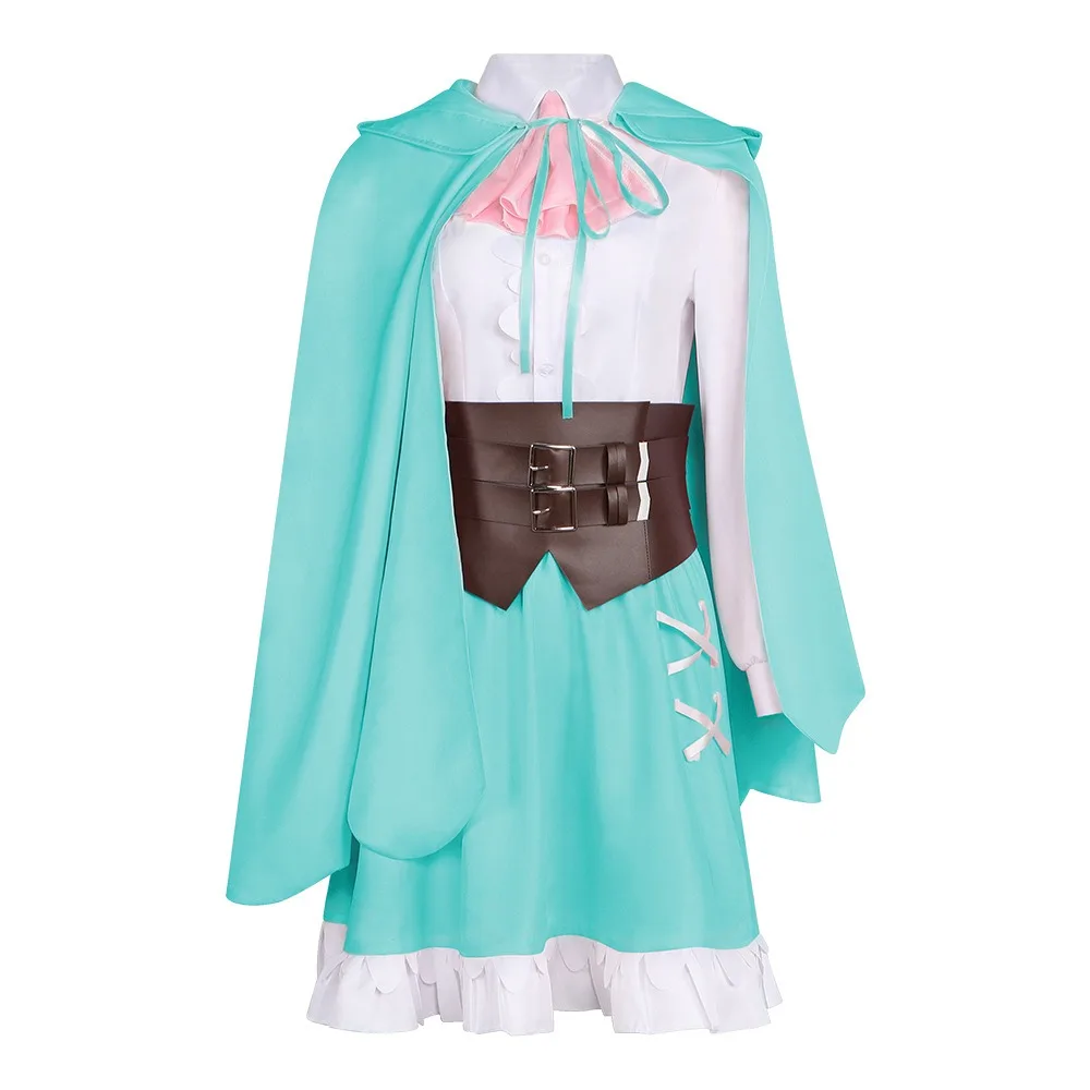 Anime Re Life in A Different World From Zero Ram Rem Cosplay Costume Woman Maid Outfit Cape Skirt Set Costume Halloween Costume view 3