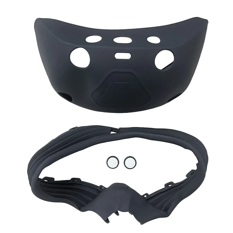

VR Protective Case For PSVR2 Silicone Face Cover & Anti-Scratch Shell 2-In-1 VR Skin For Playstation VR2