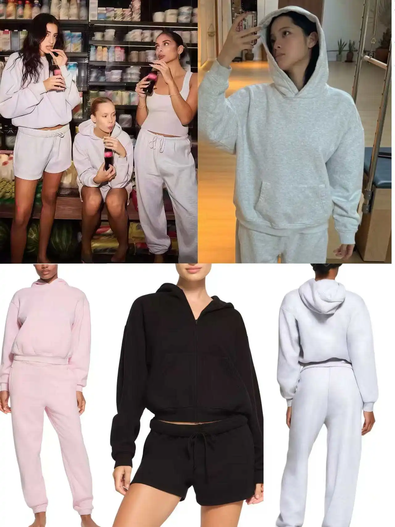 

New 2025 Autumn Winter Hoodie Sweatirt Loose Casual Pants Set Color Inspired Women's Faion Comfortable Cotton