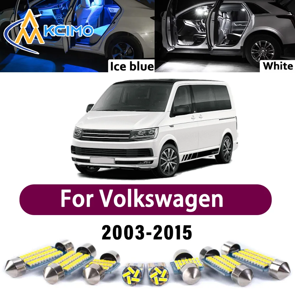 

Super Bright LED Interior Lamp Kit For Volkswagen Transporter Multivan Caravelle 2003-2015 Error Free Canbus Mirror Light Bulbs