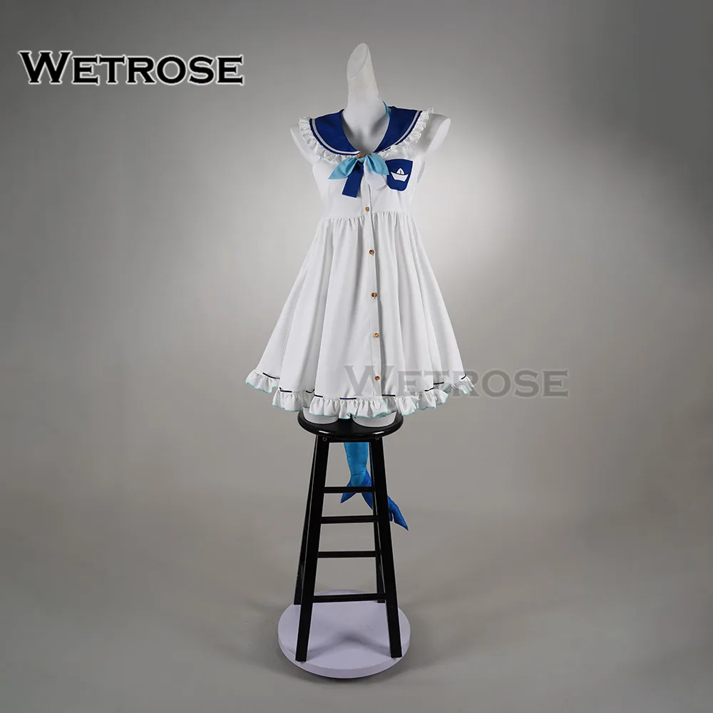 【Wetrose】متوفر في المخزون أزياء Vtuber Sameko Saba التأثيرية بدلة البحارة فستان لطيف
