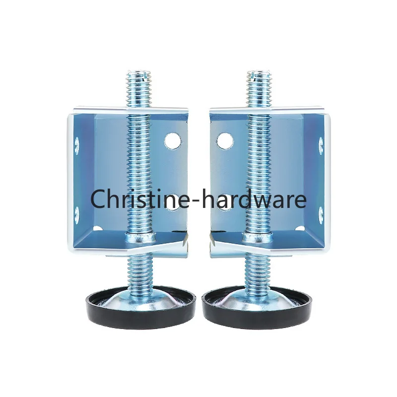 4PCS Wardrobe Adjustable Foot Platform Foot Level Adjustment Support leg Furniture Sidev Mounted Foot Pad Screw Hardware