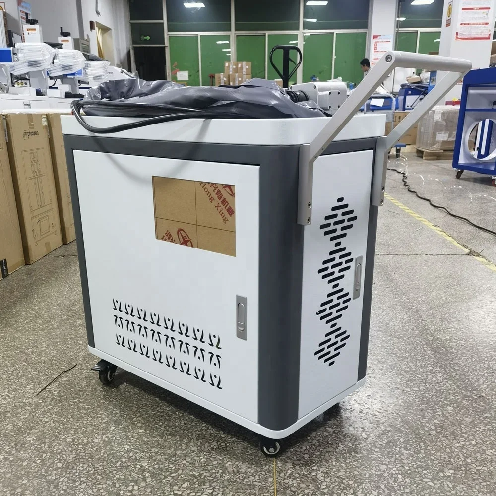 Best selling 100W 200W 300W  Pulse mode laser cleaning machine for wood paint dust removal laser wood cleaning machine