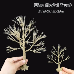 1-10PCS Model Wire Tree Trunk Making Model Tree Material Fine Miniature Tree Model Train Layout 10cm/15cm/18cm/23cm/28cm